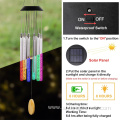 Color Changing LED Solar-Powered Wind Chimes for Outdoor Use